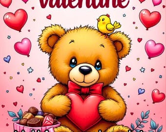 Be My Valentine: A bold & easy cozy love coloring book for adults