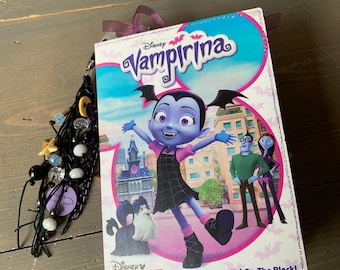 Disney’s Vampirina Upcycled DVD Junk Journal Scrapbook Traveler’s Notebook Autograph Book