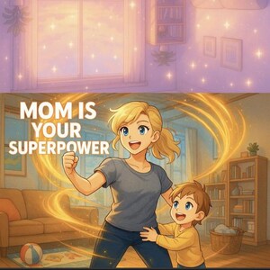 Cartão de Dia das Mães de Anime para Imprimir | PDF para Imprimir | Mãe de Cabelo Loiro
