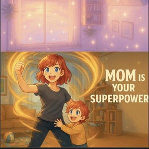 Cartão de Dia das Mães de Anime para Imprimir | PDF para Imprimir | Mãe Ruiva