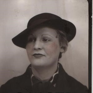 Vernacular Photobooth High Fashion Woman Original Snapshot