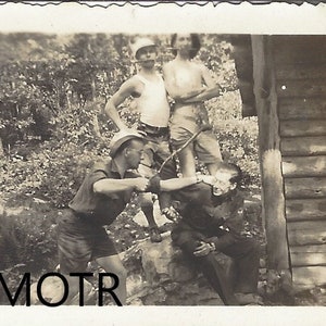 Vernacular Photo Lord of the Flies Boys Original Snapshot