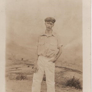Found Photo The Guy on the Mountain Original Vernacular Snapshot