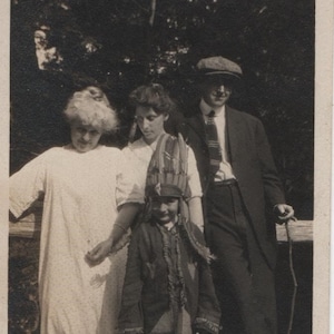 Found Photo Halloween Family Fun Original  Vernacular Snapshot