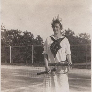 Found Photo Time for Tennis Original Vernacular Snapshot