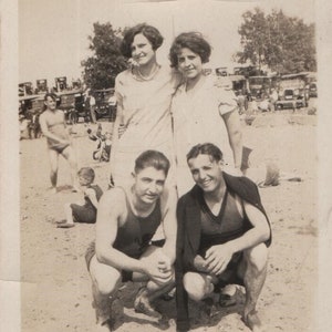 Vernacular Photo &quot;Beach Friends&quot; Original Photo