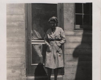 Vernacular Photo Grocery Store Workers on Break Original Snapshot