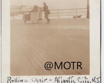 Vintage Photo "View of Atlantic City" Original Vernacular Snapshot