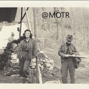 Found Photo Hanging with the Guys Original Vernacular Snapshot