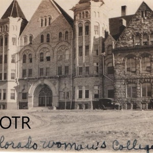 Found Photo &quot;Colorado Woman&#39;s College&quot; Original Vernacular Snapshot