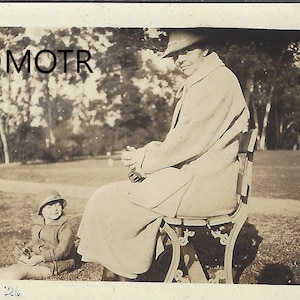 Found Photo Park Bench Sitting Original Vernacular Snapshot