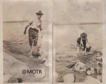 Vernacular Photo "Water Fun" Original Snapshot