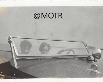 Vernacular Photo Girls on the Boat Original Snapshot