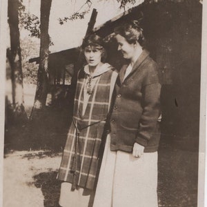 Found Photo Gertrude and Myself Original Vernacular  Snapshot