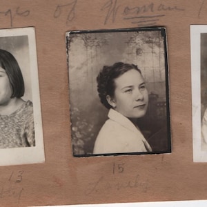 Found Photo &quot;Four Stages of Woman Hood&quot; Original Vintage Snapshot