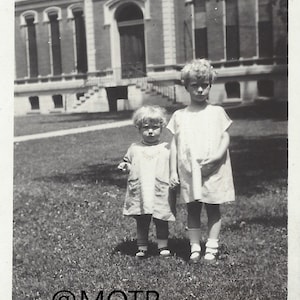 Found Photo Sisters Original  Vernacular Snapshot