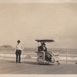 Found Photo &quot;Boardwalk Wheels&quot; Original Vintage Snapshot