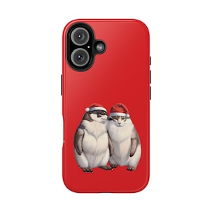 Christmas Penguin Phone Case: Festive Holiday Design