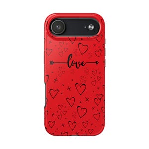 Red Hearts Phone Case: Romantic Love Design
