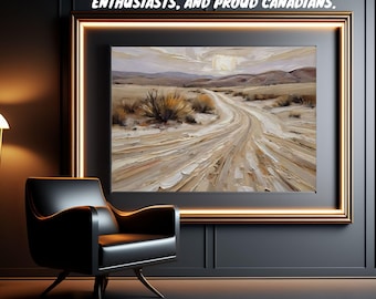 Textured Sand Dunes Painting: Beige and Gold Desert Abstract Art
