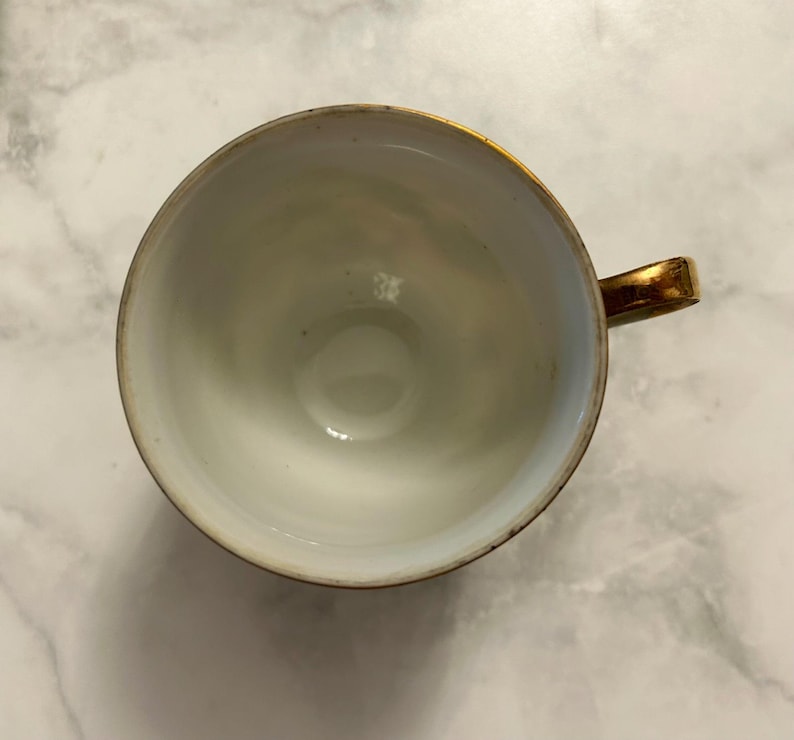 Vintage 1950s Japanese Moriage DRAGONWARE Demitasse Teacup and Saucer Handpainted image 10