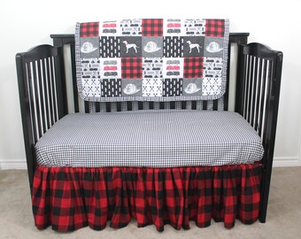 Firefighter Crib Set Etsy