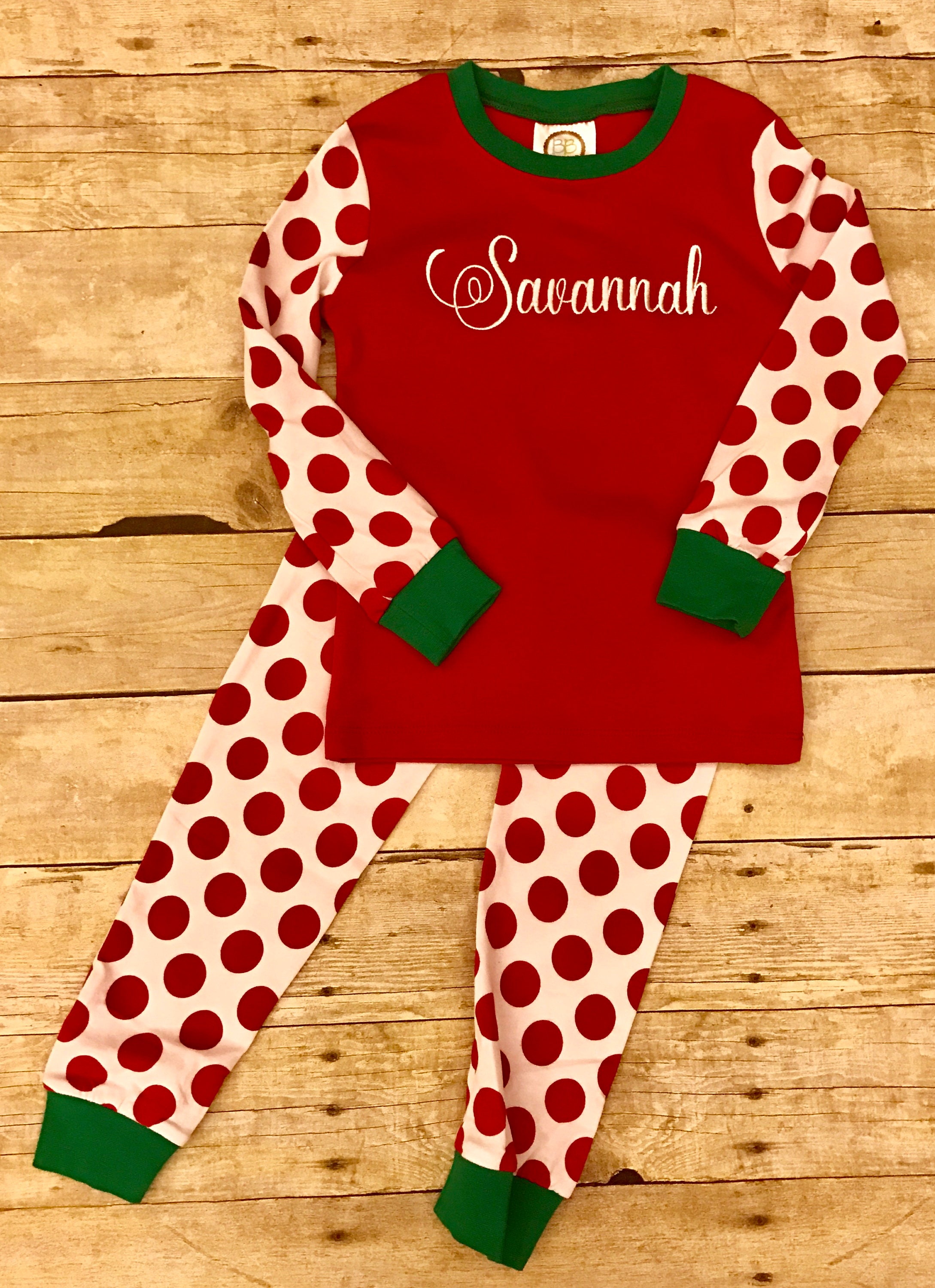 Personalized Christmas pajamas Etsy