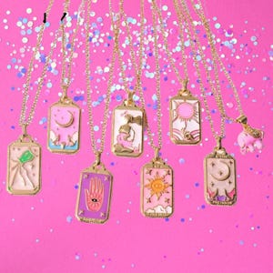 Collezione di carte dei Tarocchi rosa