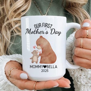 Our First Mother&#39;s Day Mug , Personalized Name Mug For Mom, First Time Mom Gifts, First Mother&#39;s Day Gifts From Baby , Mother&#39;s Day Gift