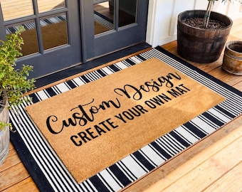 Personalized Doormat, Wedding Gift, Create Your Own Custom Welcome Mat, Closing Gift for Clients
