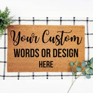 Custom Doormat | Personalized Doormat | Funny Welcome Mat | Housewarming Gift | Outdoor Door Mat | Custom Welcome Rug | Entry Mat