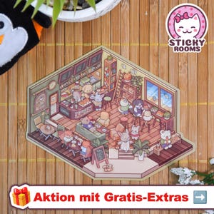 Quarto pegajoso - canto do café