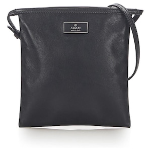 Gucci Mini Black Leather Bag with Short Top Handle | Vintage Micro Mini Purse