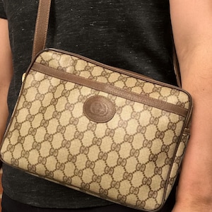 Vintage Gucci Mini Black Leather Bag with Top Handle