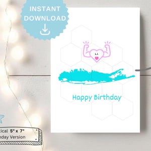 Tarjeta de verano de Long Island, tarjeta de cumpleaños de Long Island para familiares, amigos y pareja, tarjeta con el mapa de Long Island, tarjeta digital "I Heart Love L.I. NY"