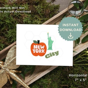 All Occasion New York City Greeting Card, New York Card for Friends, Family, Co-workers, Neighbors, Teachers, and Partners, Digital NY Card
