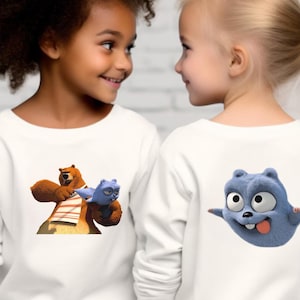 TABODI Grizzy and the Lemmings Bear KIDS Sweatshirt Birthday Gift