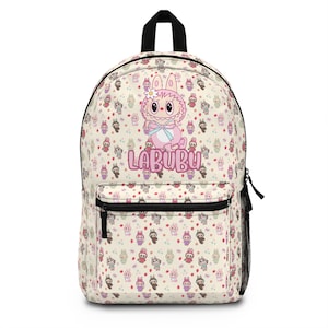 Labubu Backpack Labubu School Back Pack Cute Kawaii Kids Back to School Supplies School Bag for Girls Boys Anime Backpack