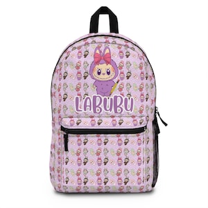 Labubu Backpack Laboubou School Back Pack Cute Kawaii Kids Back to School Supplies School Bag for Girls Anime Backpack