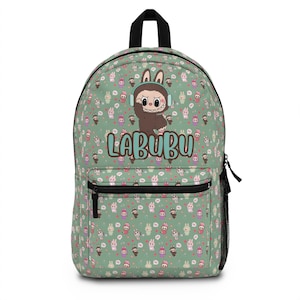 Labubu Schulrucksack Laboubou Schulrucksack Niedlich Kawaii Kinder Zurück zu Schulbedarf Labubu Schultasche für Jungen Anime Rucksack