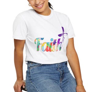 Glaube mit Kreuz Unisex T-Shirt
