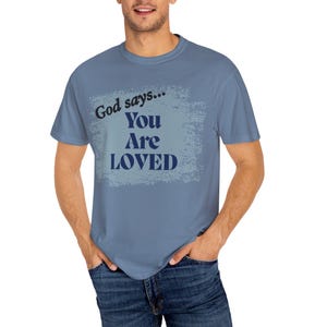 Gott sagt Unisex T-Shirt - Inspirational Religious Tee Design 2