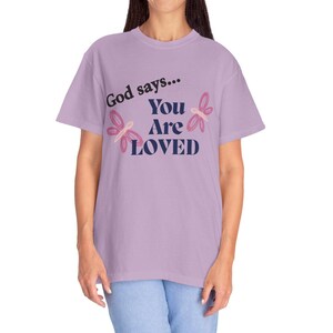Gott sagt Unisex T-Shirt - Inspirational Religious Tee