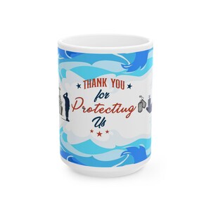 Thank You Military Mug, Patriotic Coffee Cup, Veteran Gift, Military Appreciation, Veteran&#39;s Day Mug, Military Retirement Gift