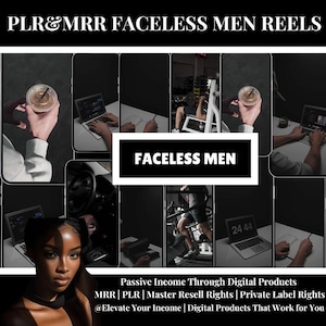 MRR Faceless Videos Man Faceless Men Reels Luxury Reels Faceless Men Videos Faceless Marketing Instagram Reels PLR Video Master Resell Right