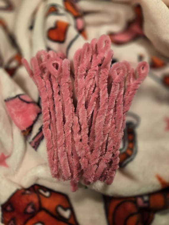 Pink pipe curlers