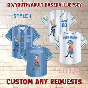 Disney Zootopia Judy Hopps Jersey, Personalized Couple Inspired Clothing, Disney  Birthday Gift, Disneyland Zootopia Jersey