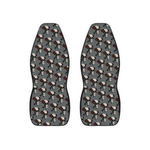 Edgy Skull Car Seat Covers | Automotive Decor for Car Enthusiasts, Vehicle Protection, Halloween Decor, Gift for Him, Unique Car Accessories