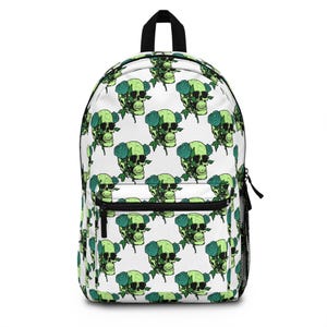 Cool Graphic Skull Backpack, Trendy School Bag, Urban Style Rucksack, Gift for Teens, Gothic Accessories