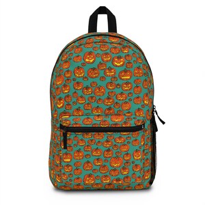 Halloween Pumpkin Backpack, Cute Kids School Bag, Fall Festival Accessory, Trick or Treat Carrier, Spooky Season Essentials